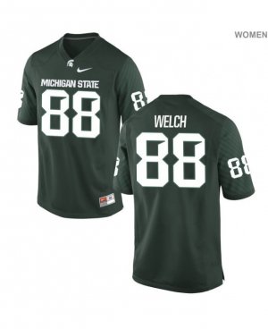 Women's Michigan State Spartans NCAA #23 Andre Welch Green Authentic Nike Stitched College Football Jersey ID32F12XJ